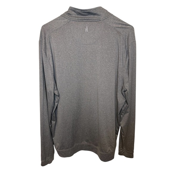 Johnnie-O Mens 1/4 Zip Pullover Gray Stretch Golf Shirt Size L Lightweight - Picture 2 of 3